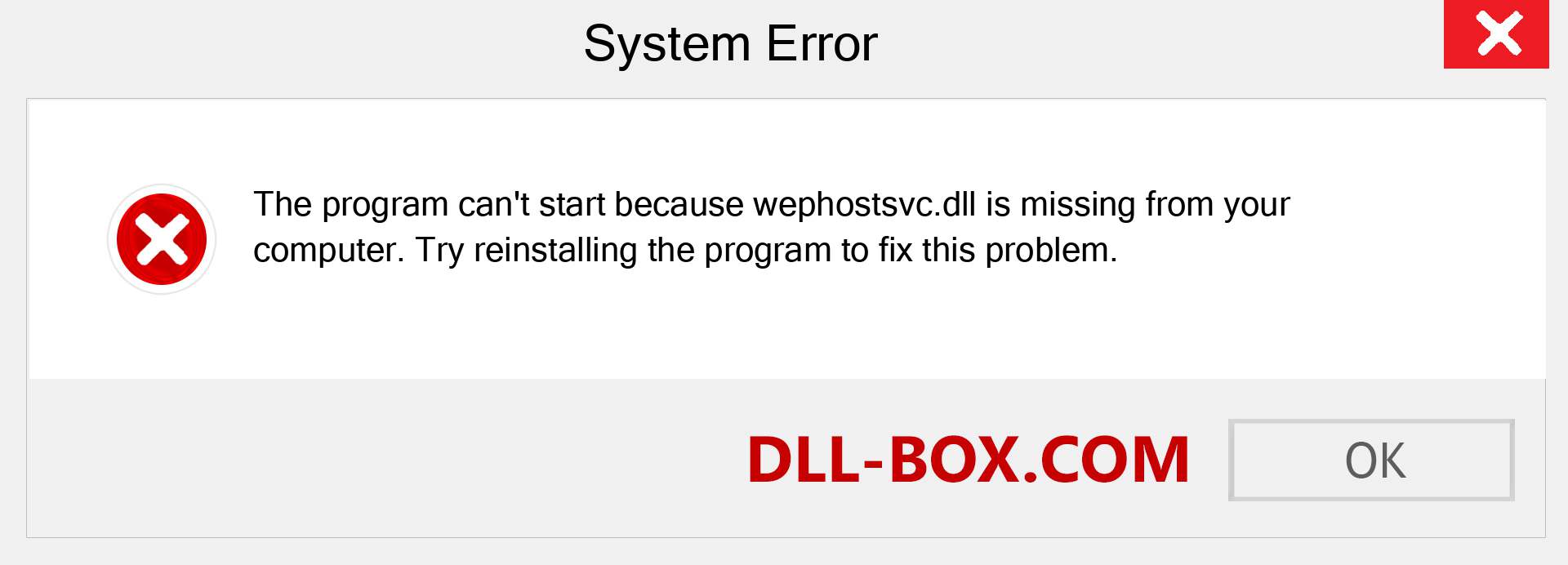  wephostsvc.dll file is missing?. Download for Windows 7, 8, 10 - Fix  wephostsvc dll Missing Error on Windows, photos, images